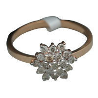 14 karat amazing rose gold ringaunt yearly size 7.75, 2.63g celebrity inspired wedding rings