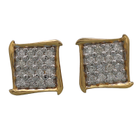 14K Gold Merry Shine Stud Earrings 1.1cm Size 3.61g Elegant Gift for Sister-in-Law