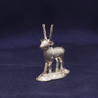 Mini Silver Deer Statue – 3.8 cm Height | 10.8g Handcrafted Decorative Figurine